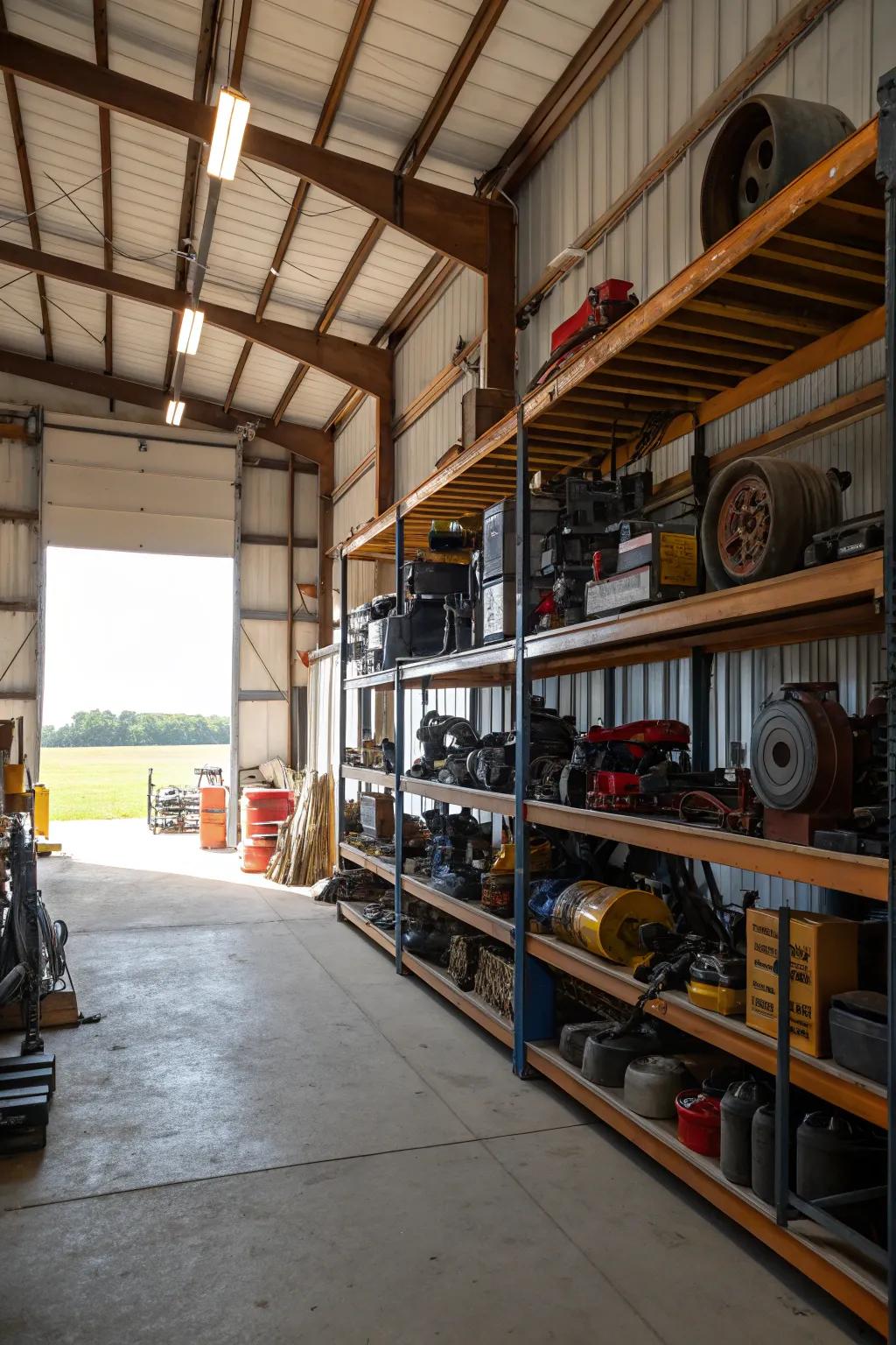 Sturdy racks support bigger and heavier items with ease.