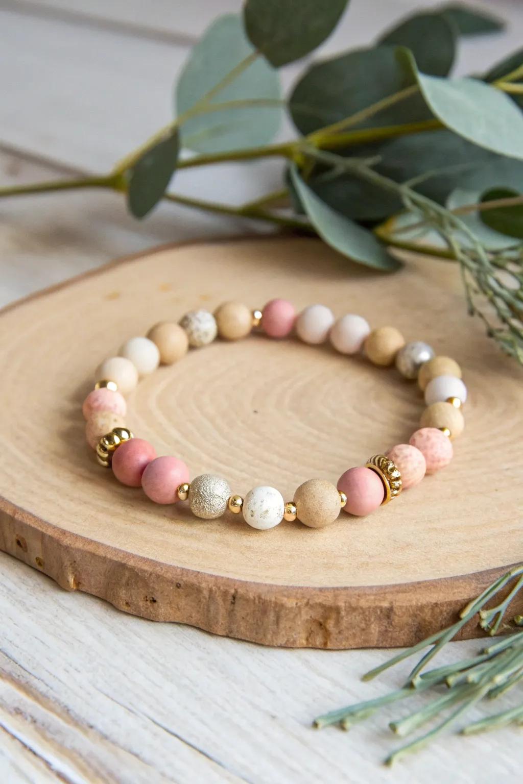 Metallic Allure: Enhance your night-out look with a combination of soft clay and shimmering metallic beads. ✨ #MinimalistChic #BohoElegance