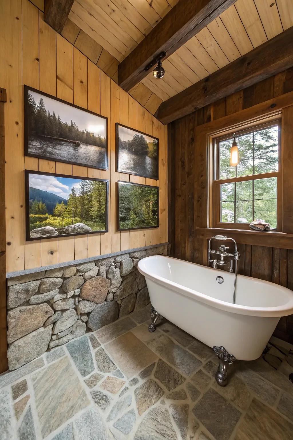 Rustic wall images that bring nature and calm.
