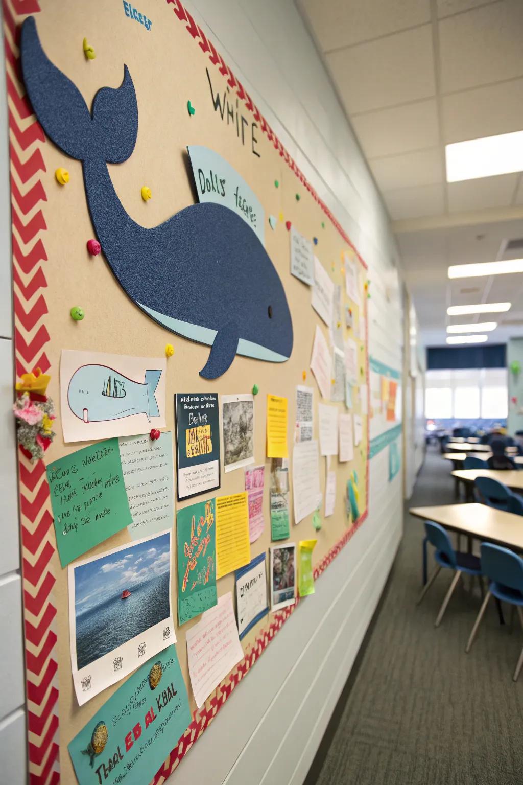 Make a splash with a whale-themed centerpiece.
