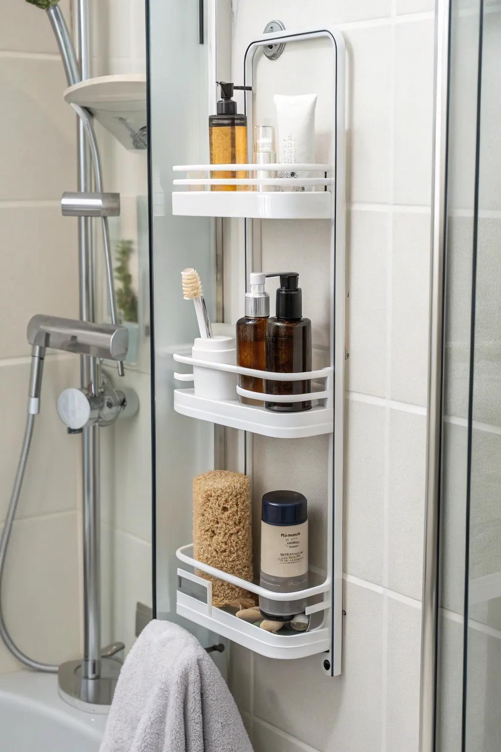 Extendable shelves offer adaptable storage that can suit any area.