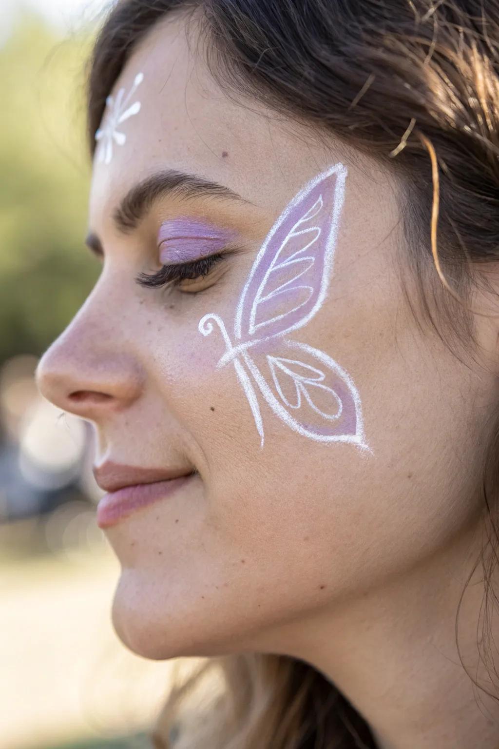 Embrace simplicity with this understated butterfly visage decoration, ideal for a hint of sophistication.