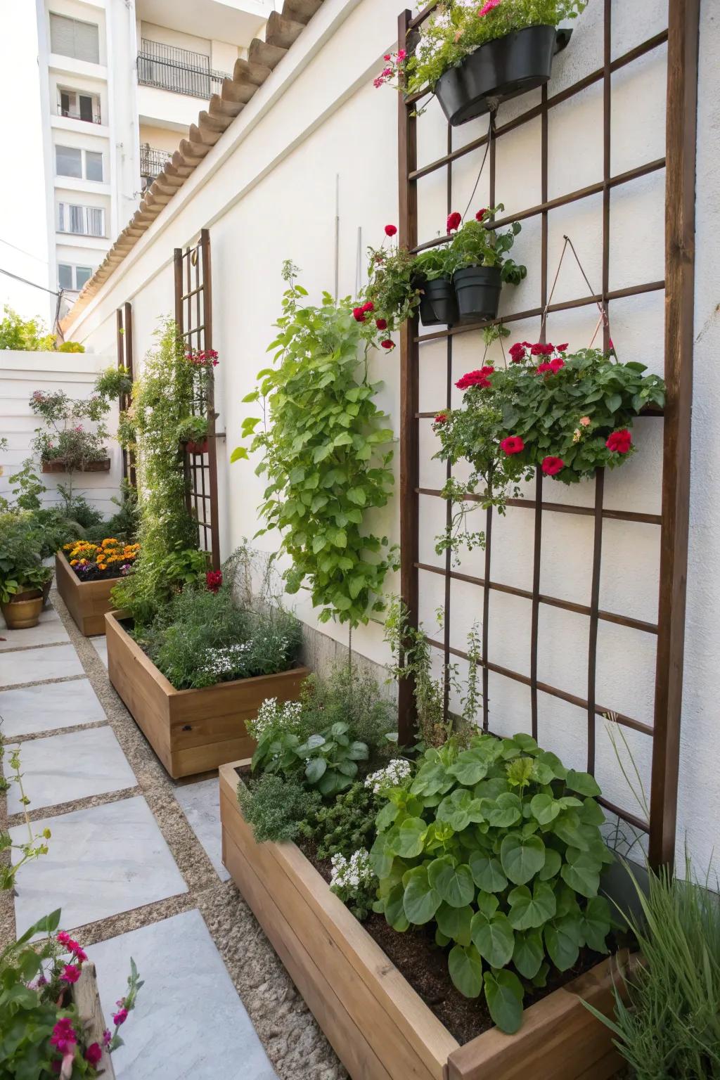 Vertical gardening solutions for reduced garden locations.