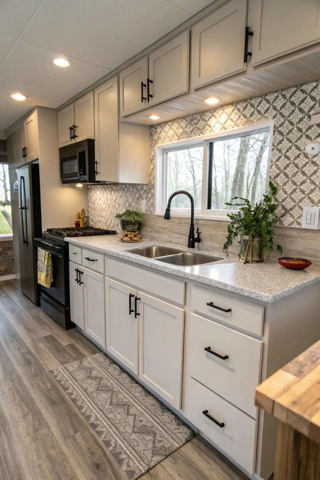 Backsplashes contribute dimension and design to your cooking area.
