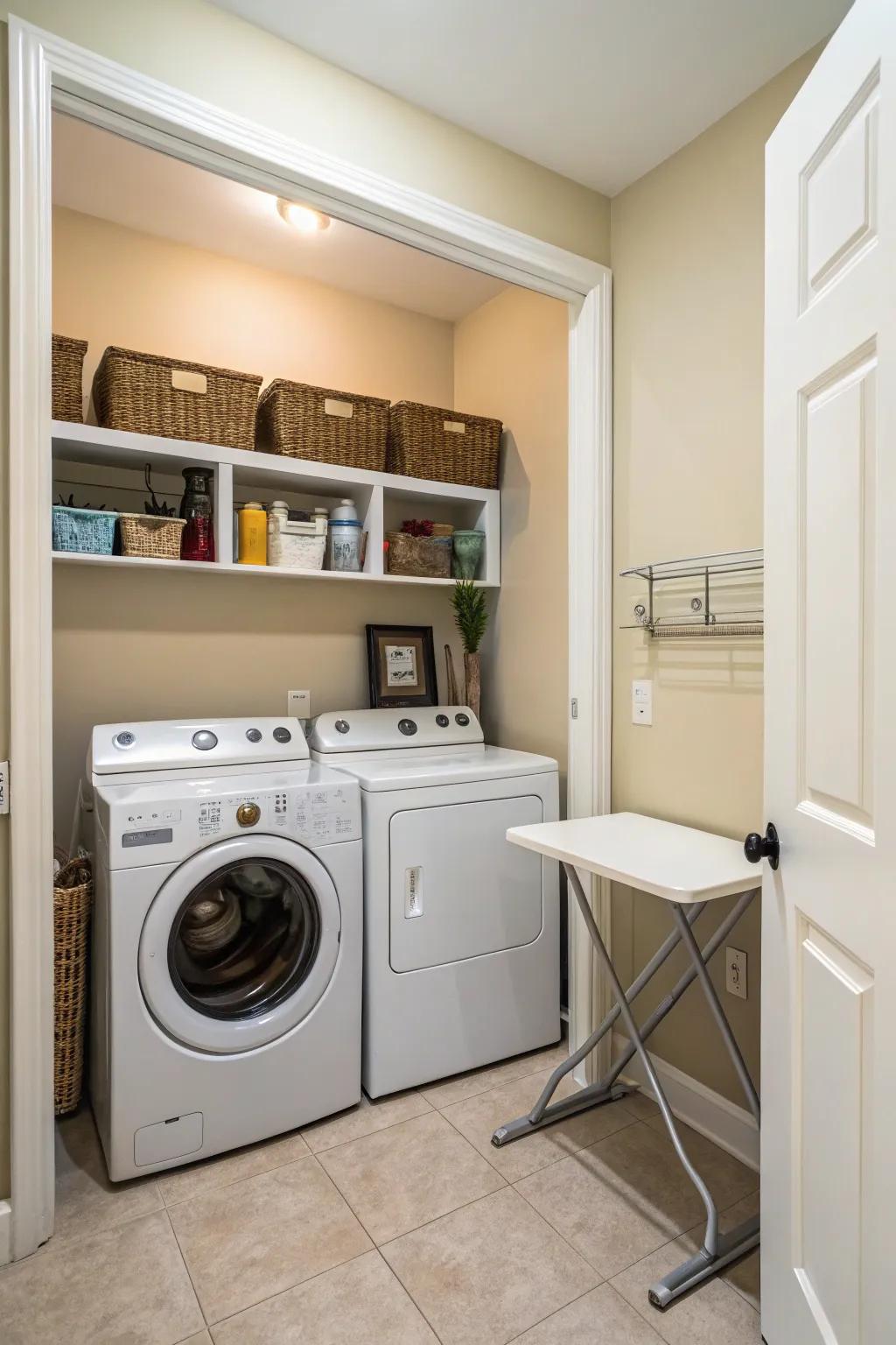 An integrated design can help bring your utility area together.
