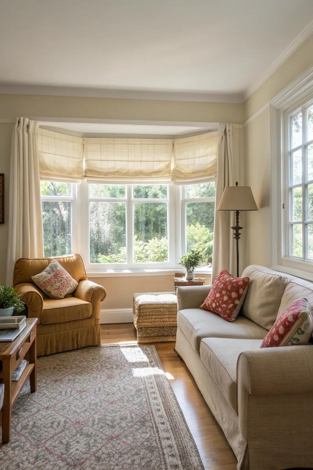 Natural illumination serves as a tool to enlarge small areas.