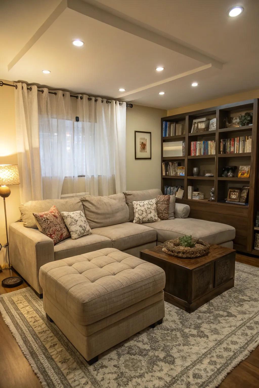 Ottomans enhance both style and functionality in any small-scale place.