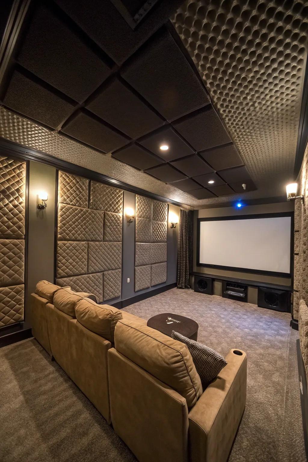 Improve audio quality with sleek sound-dampening panels.