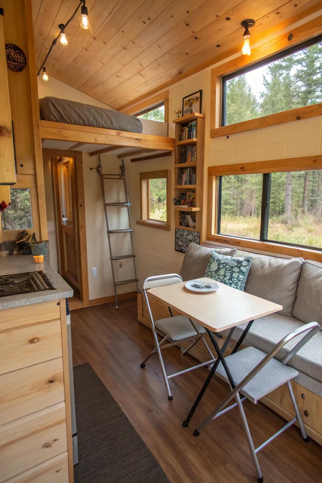 Compact living spaces are crafted with precision and creativity in small houses.