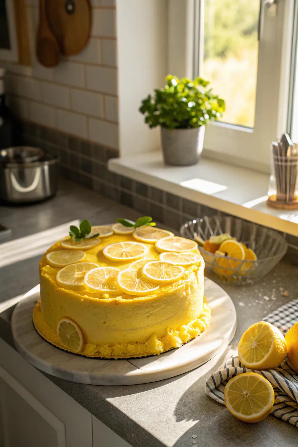 A citrus-infused cake that brings a burst of freshness.