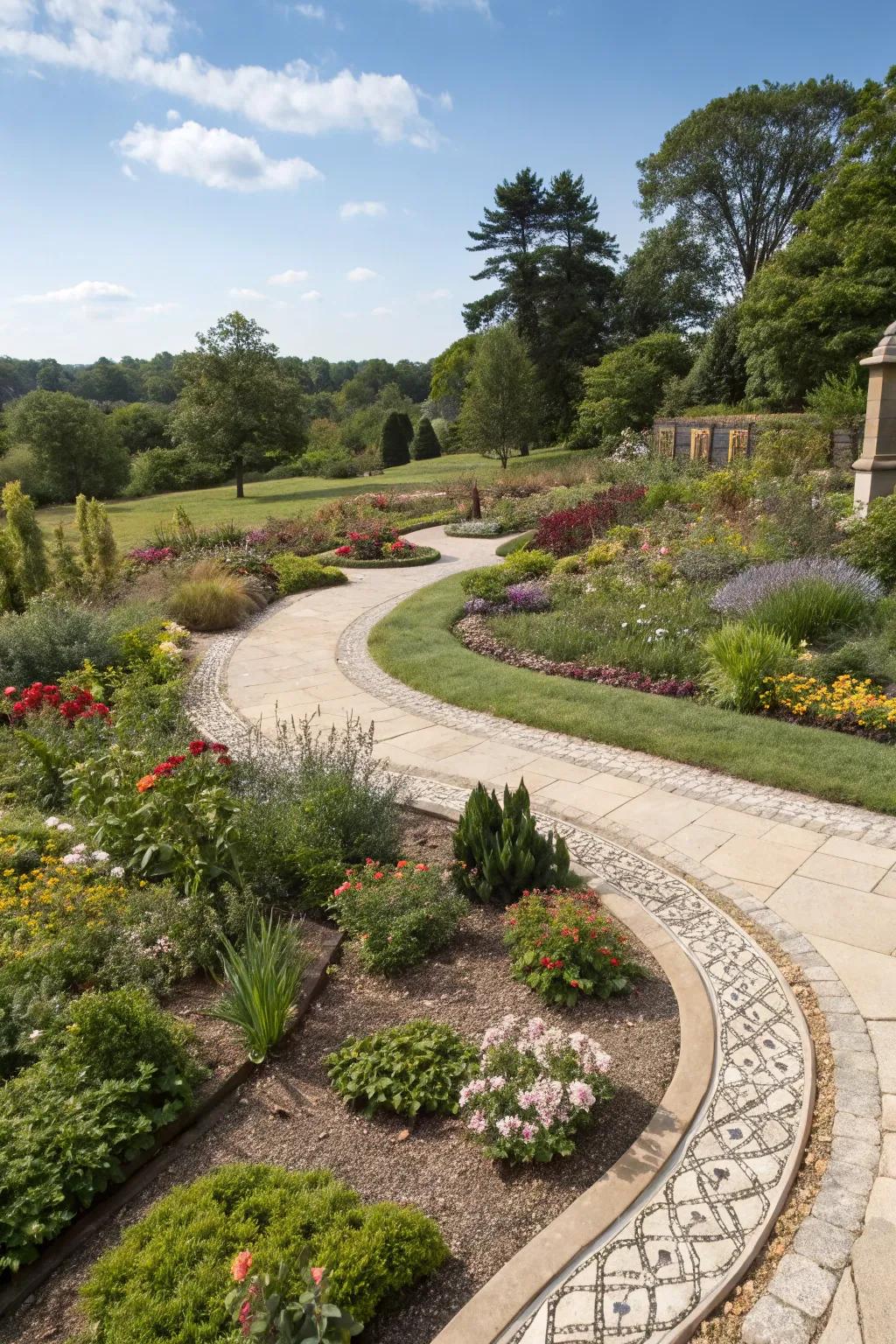 Visual drafts galvanize innovative garden schematics.