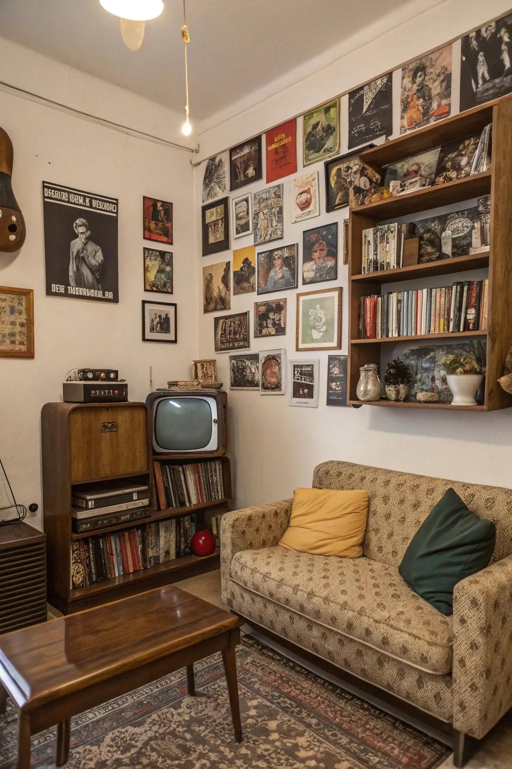A retro theme brings nostalgic vibes to your streaming space.