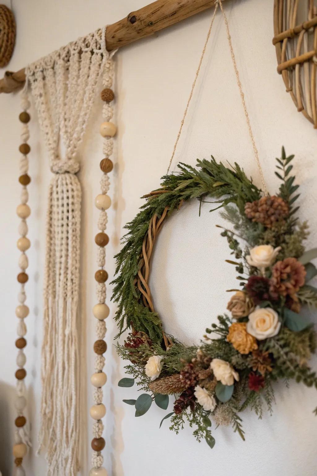 Handcrafted accents contribute unique character to this dwelling.