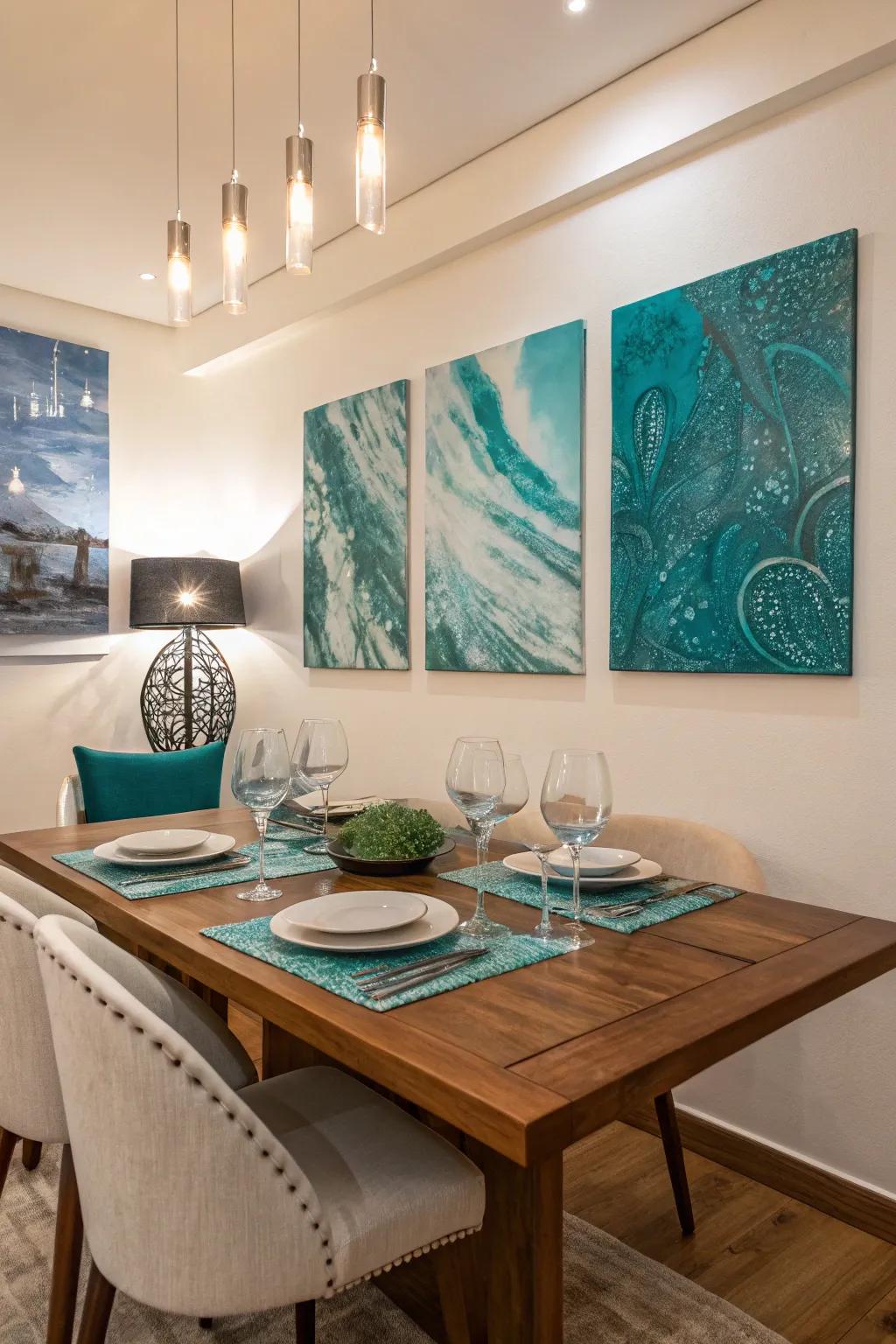 Azure art adds personality and color