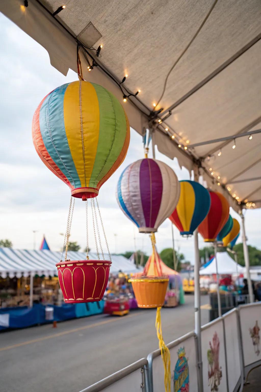 Tiny floats contribute whimsy and adventure.