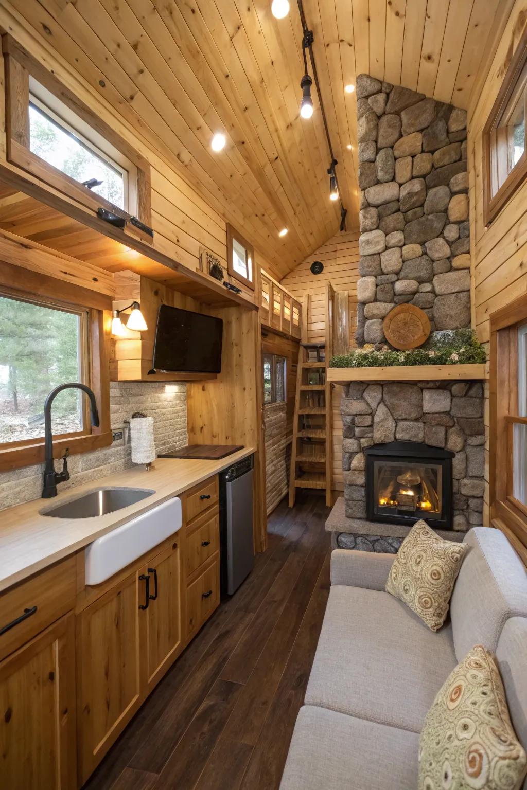 Nature-inspired designs bring tranquility to small homes.