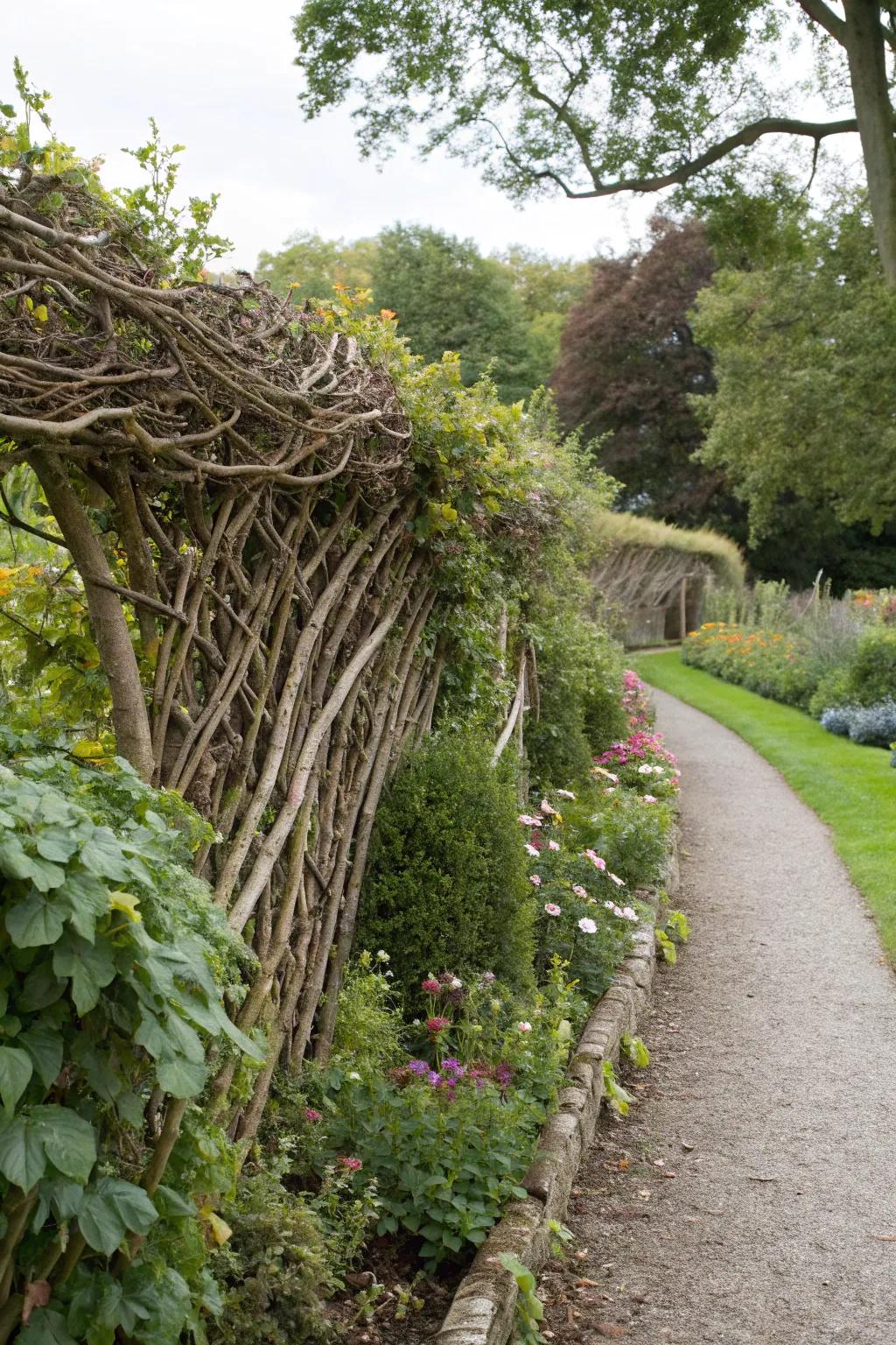A sleeping border melts seamlessly into the landscape.