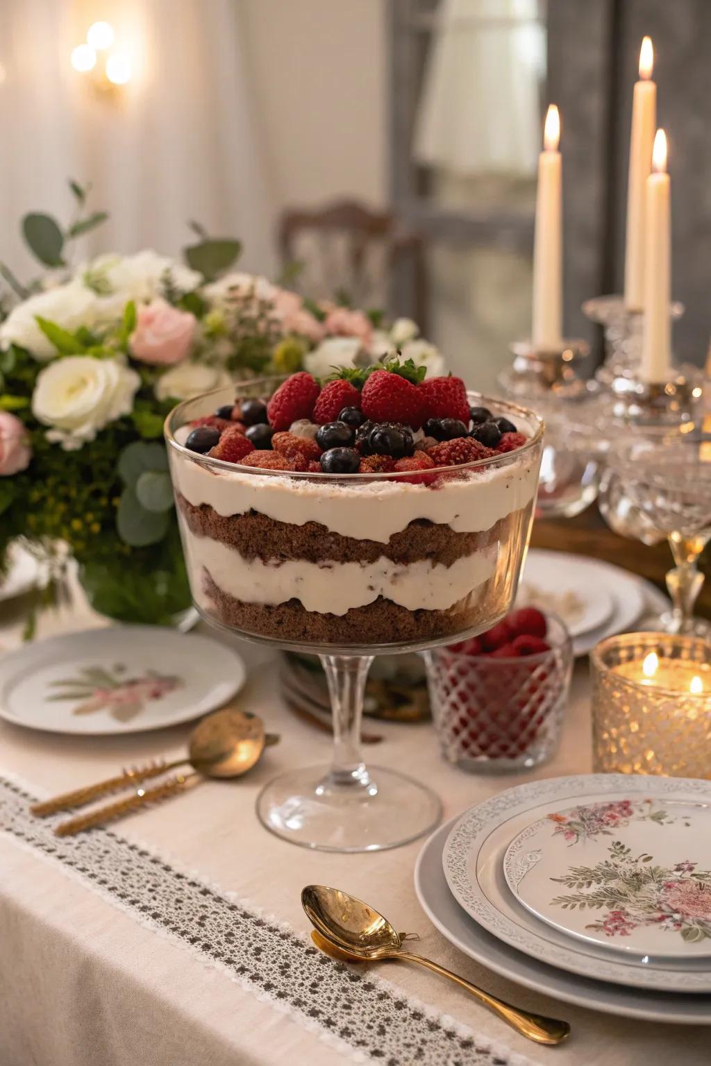 A presentation bowl turning dessert into a visual delight.