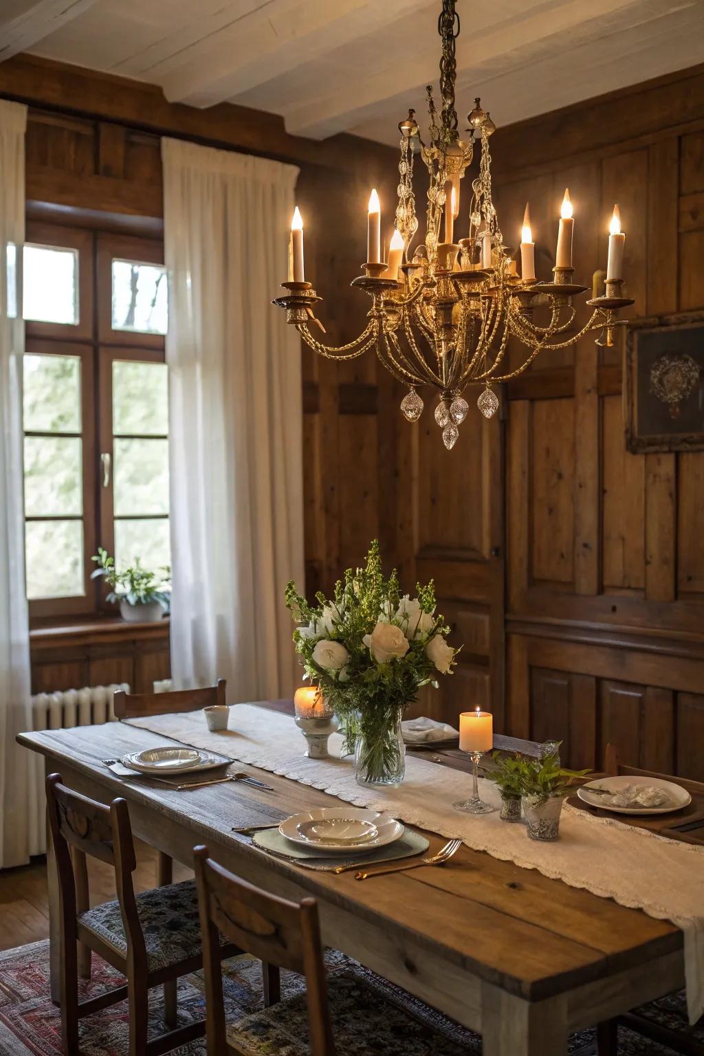 Multi-bulb lights give a lovey lighting option.