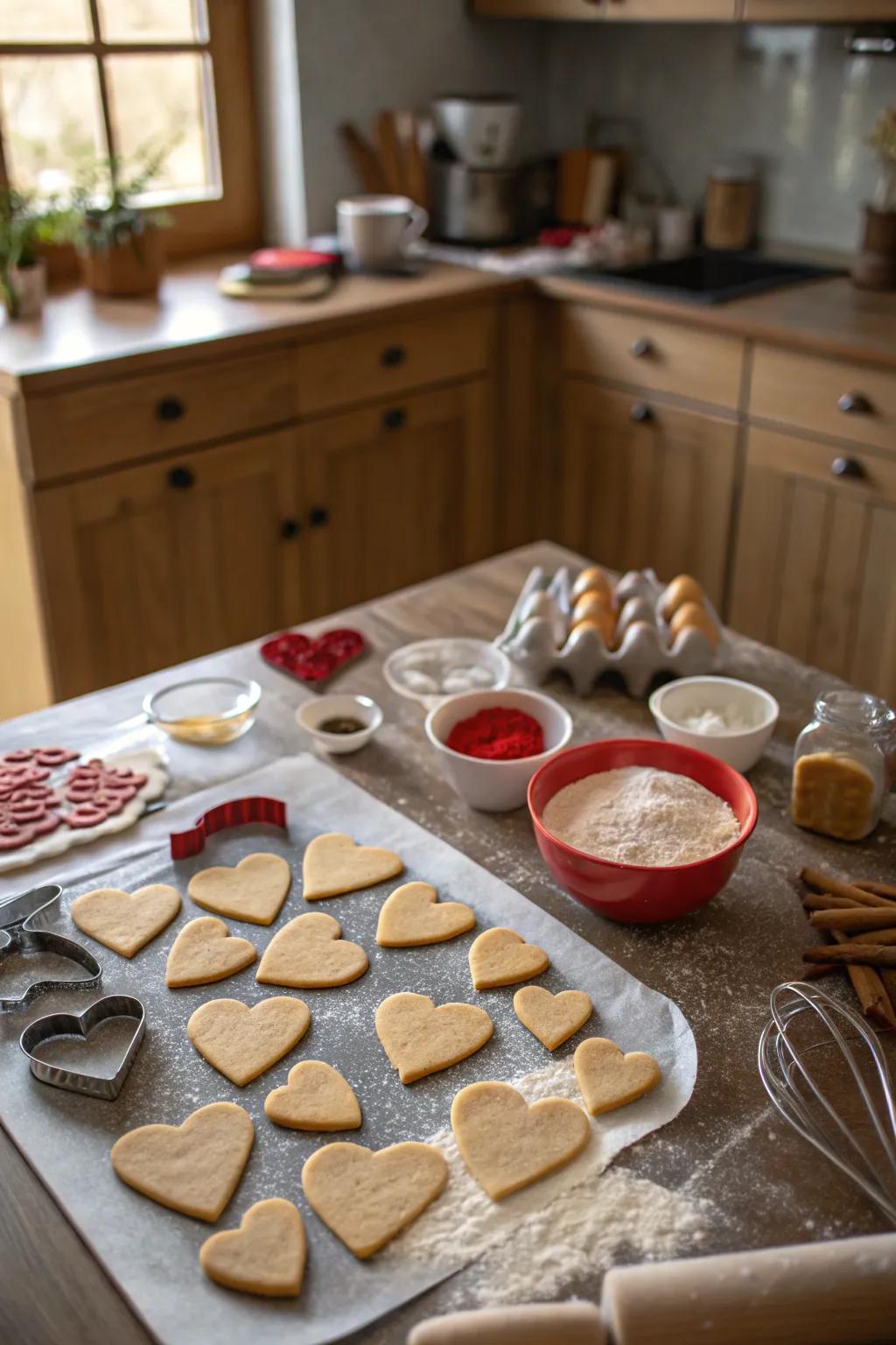 Bake love with heart-shaped treats.