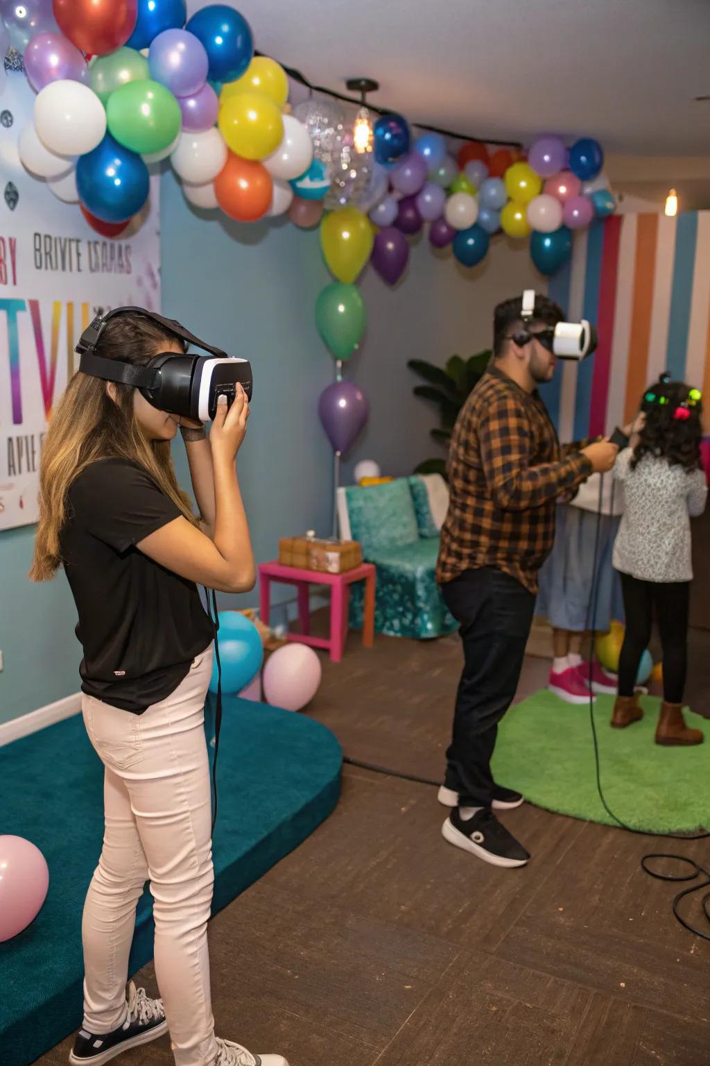 Simulated reality proffers a futuristic spin to the celebration.