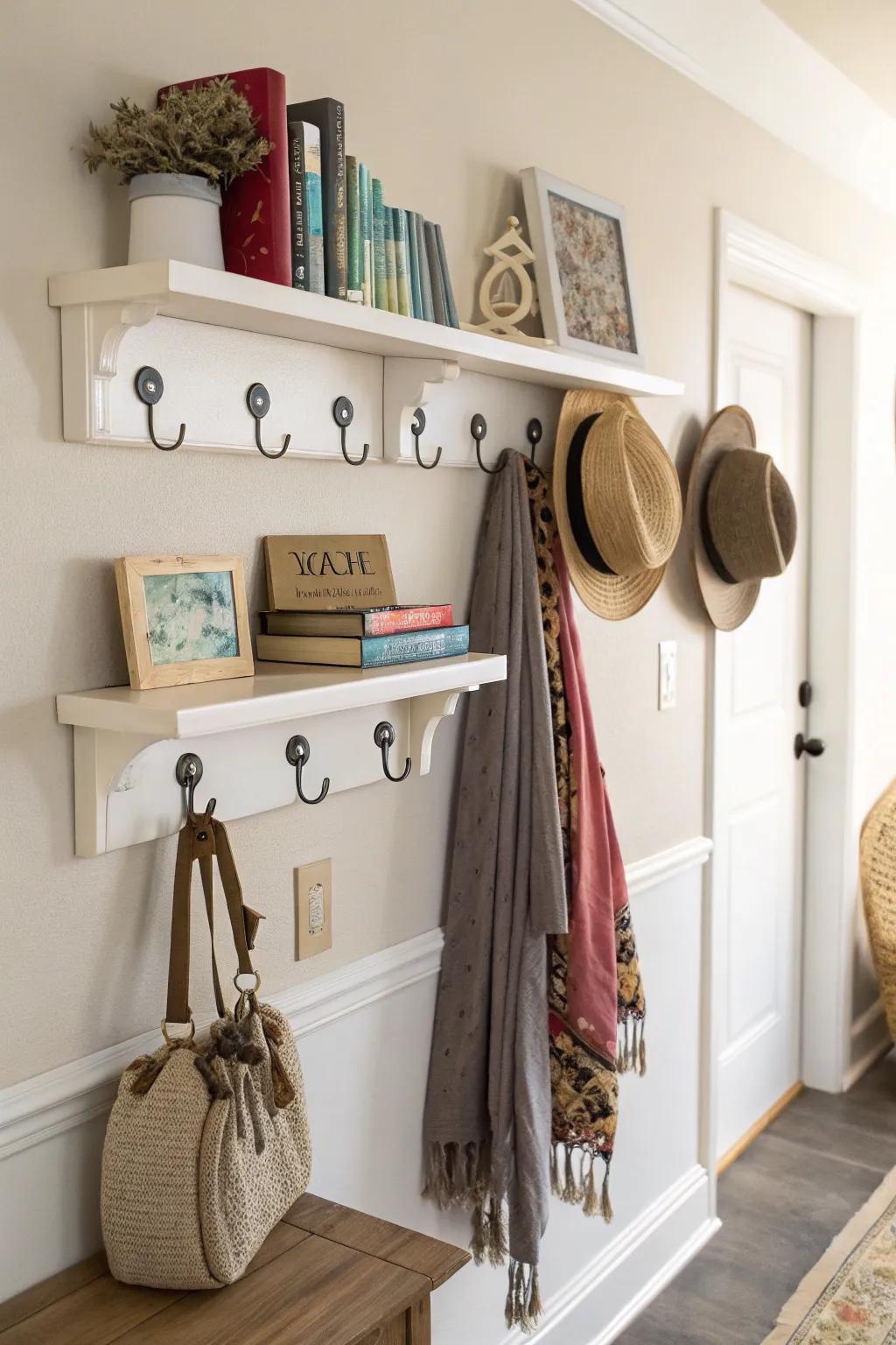 Functional decor merges style and utility.