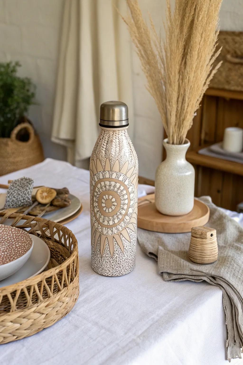 Textured hydration containers for a singular sensory engagement.