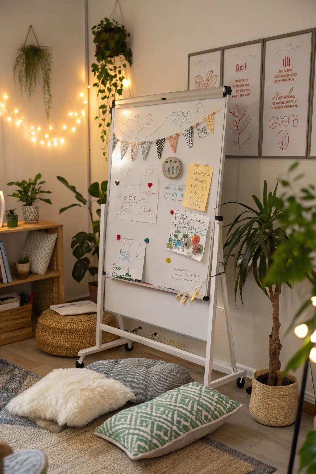 A three-dimensional effect featured on a display board welcome display.