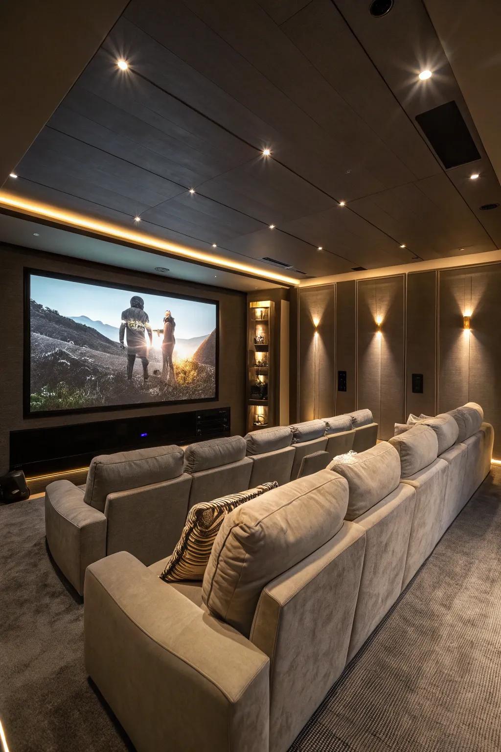 A cinema enclave for the ultimate movie night.