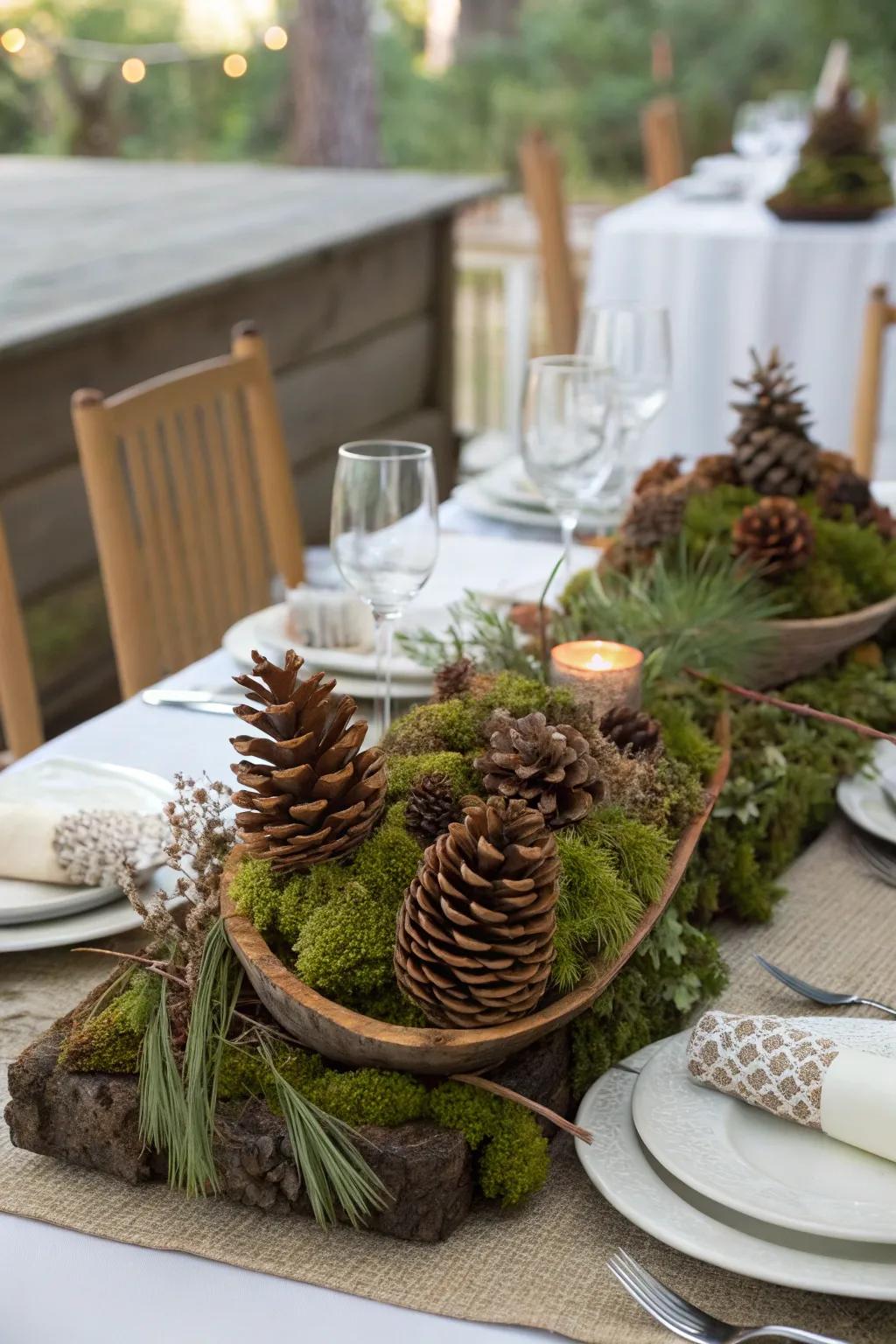 Introduce the tranquility of the forest to your table.