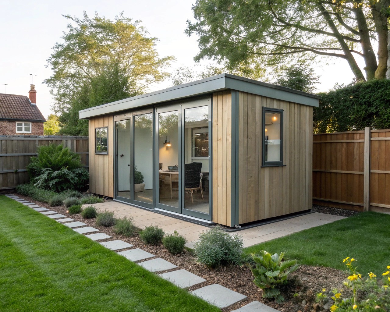 Choose structural solutions that fit your budget and needs for an effective garden office.