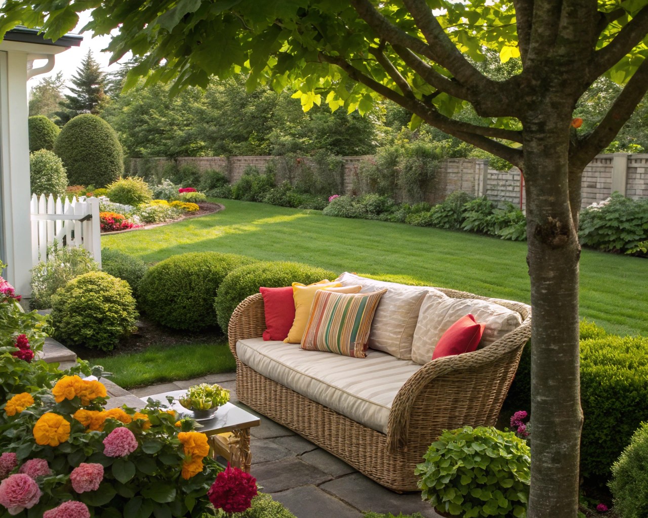 Comfortable seating is the cornerstone of any vacation-feeling space, inviting you to linger and relax.