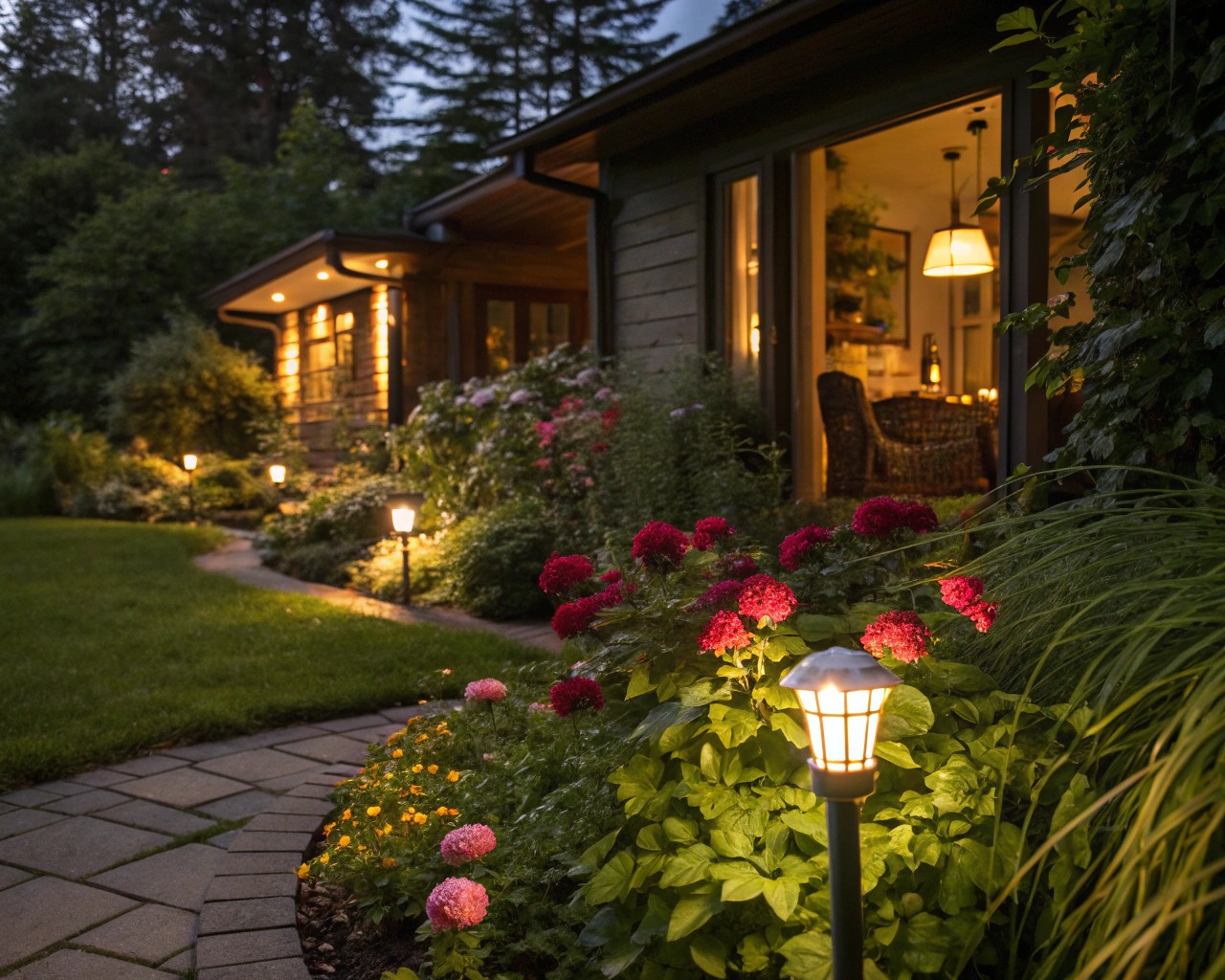 Sustainable lighting solutions that conserve energy while enriching outdoor ambiance.
