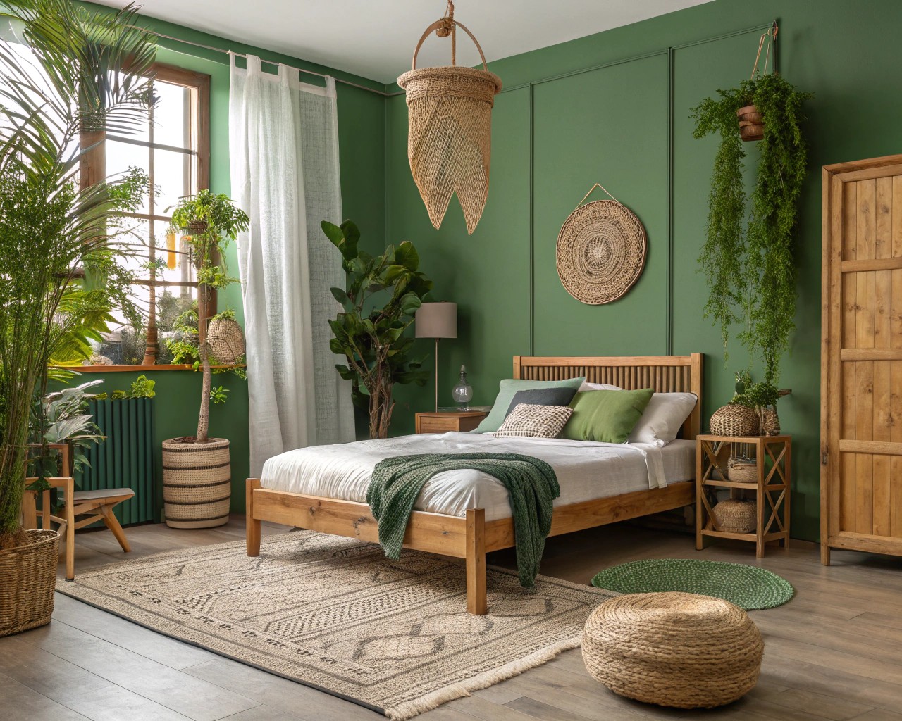 Using green tones in home design helps foster a restful and restorative atmosphere.