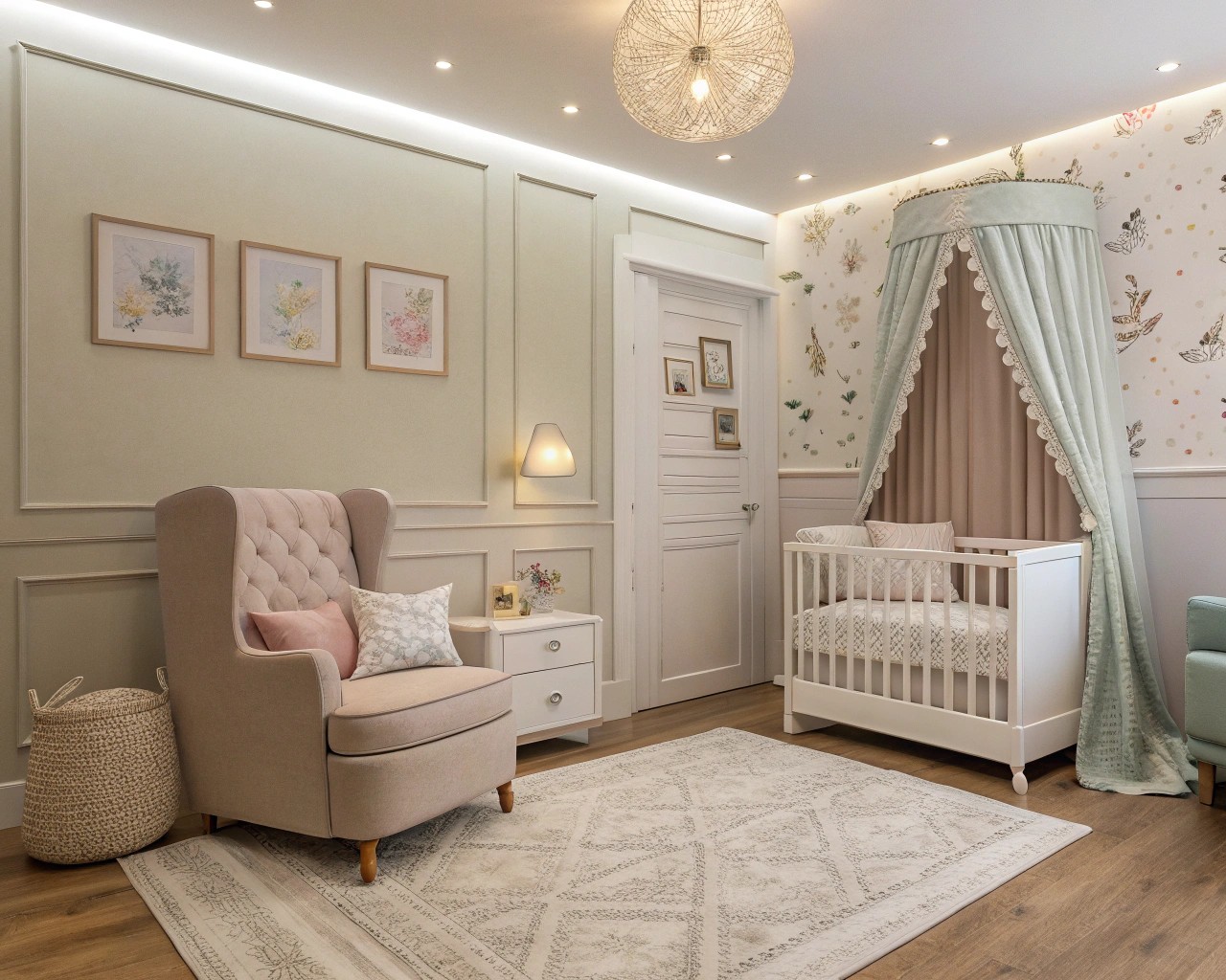 Utilizing sophisticated color schemes in children's spaces for a calming environment.