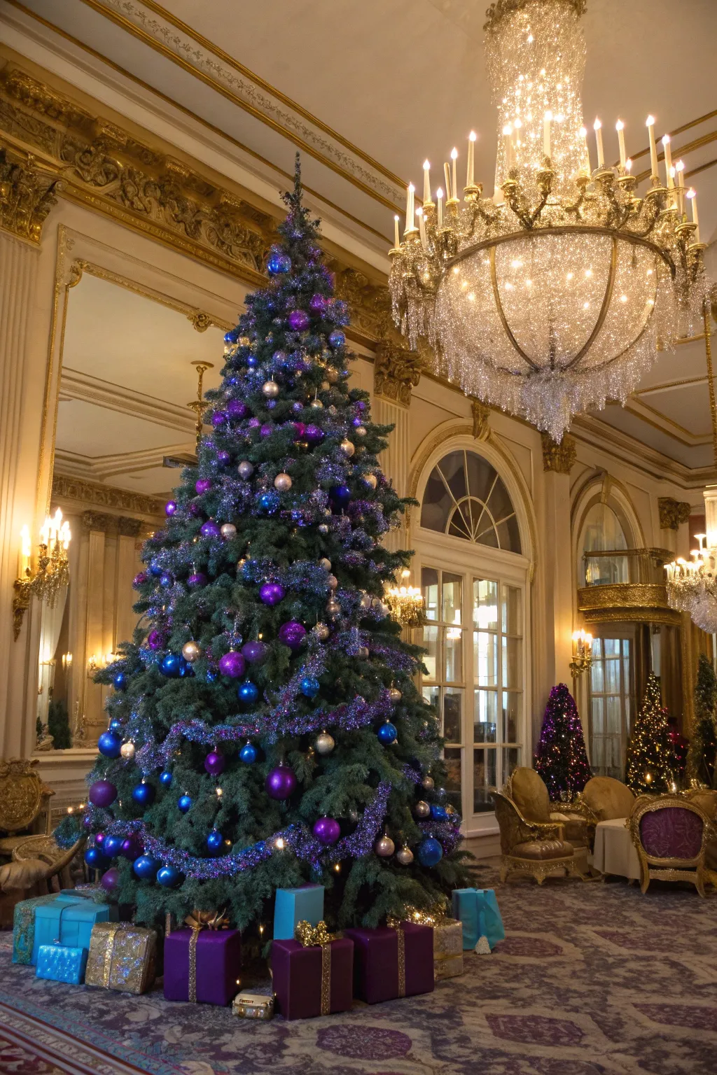 Unique Christmas Blue Tree Decorating Ideas