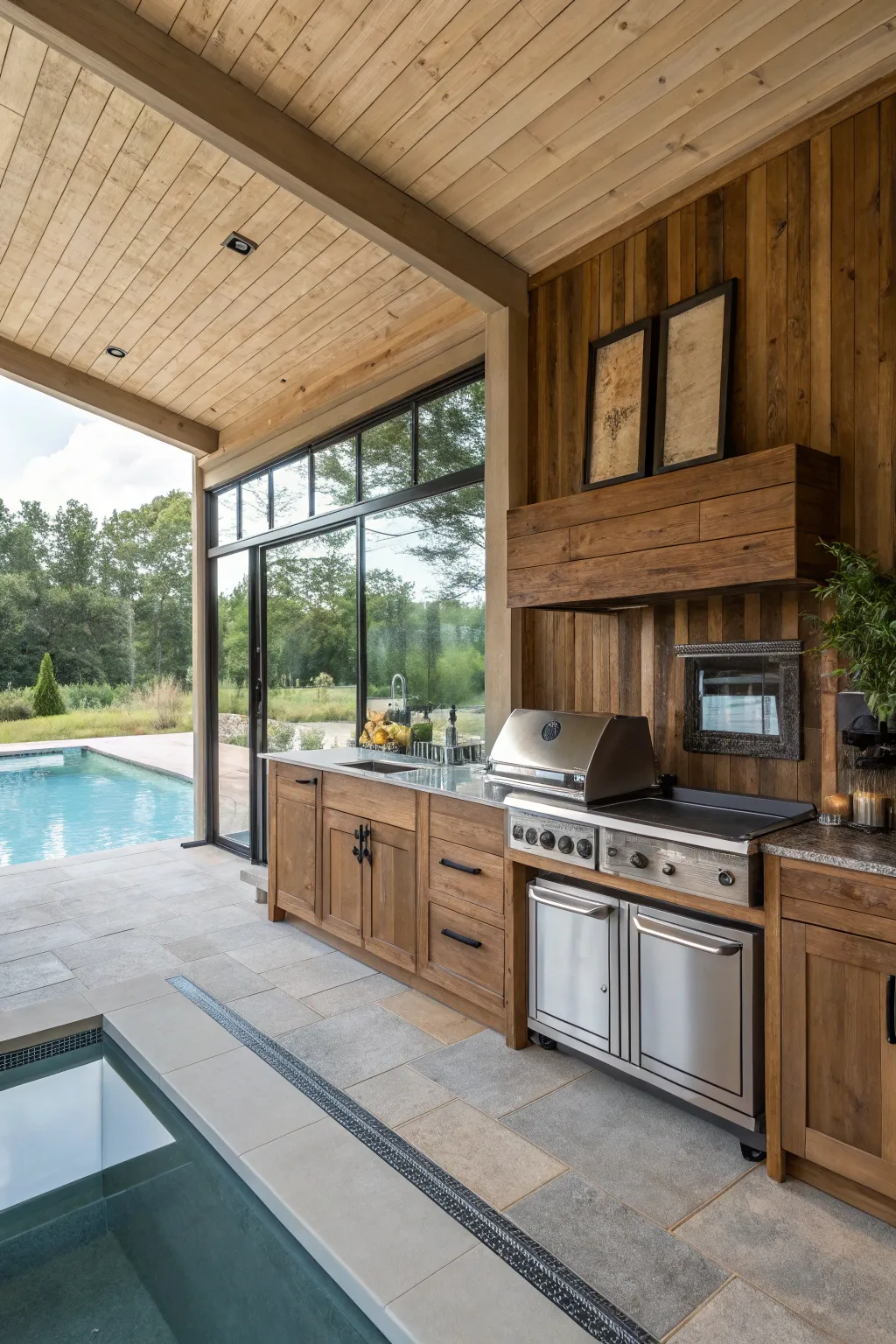 Modern Pool Kitchen Ideas for Outdoor Entertaining