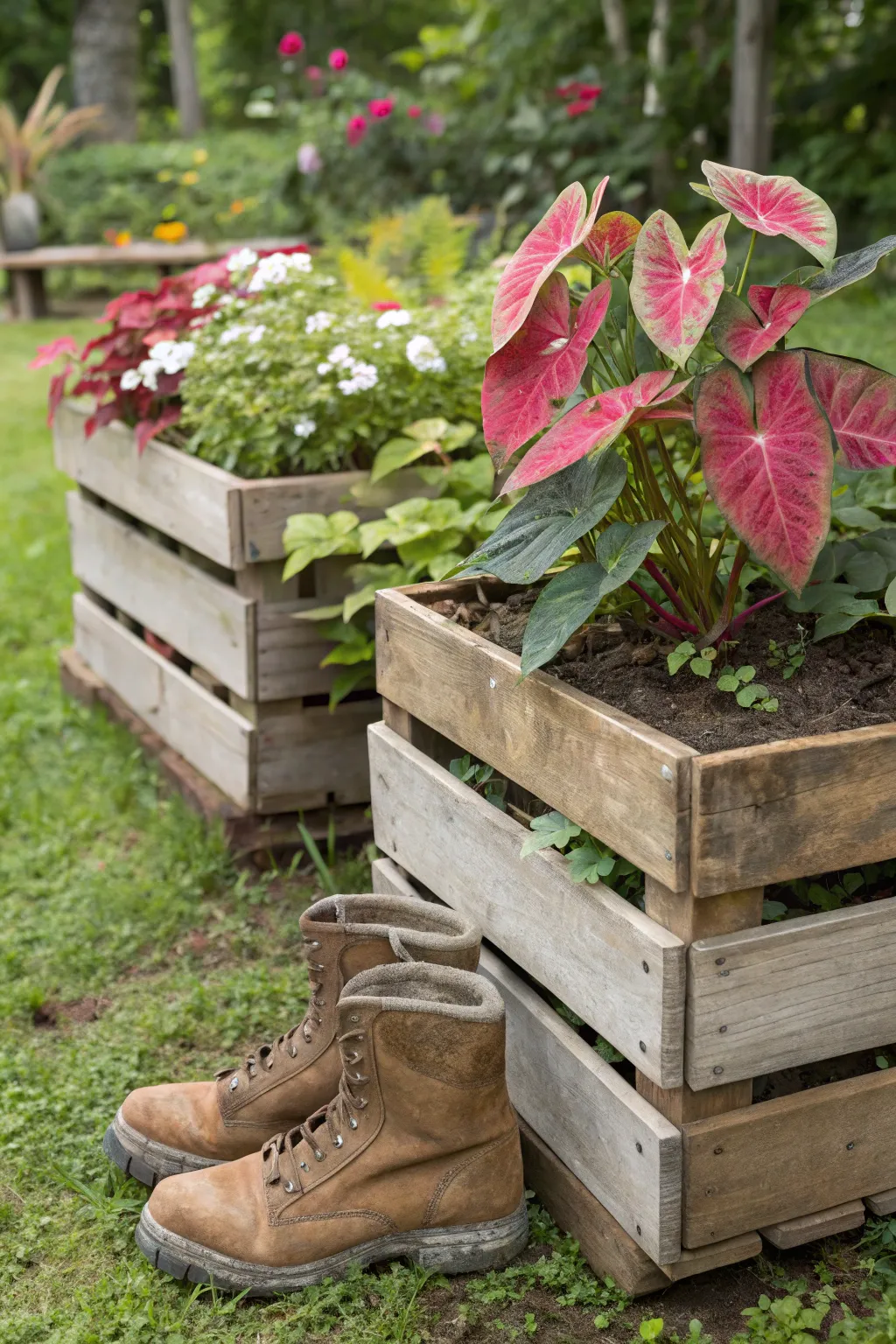 Creative Caladium Container Designs