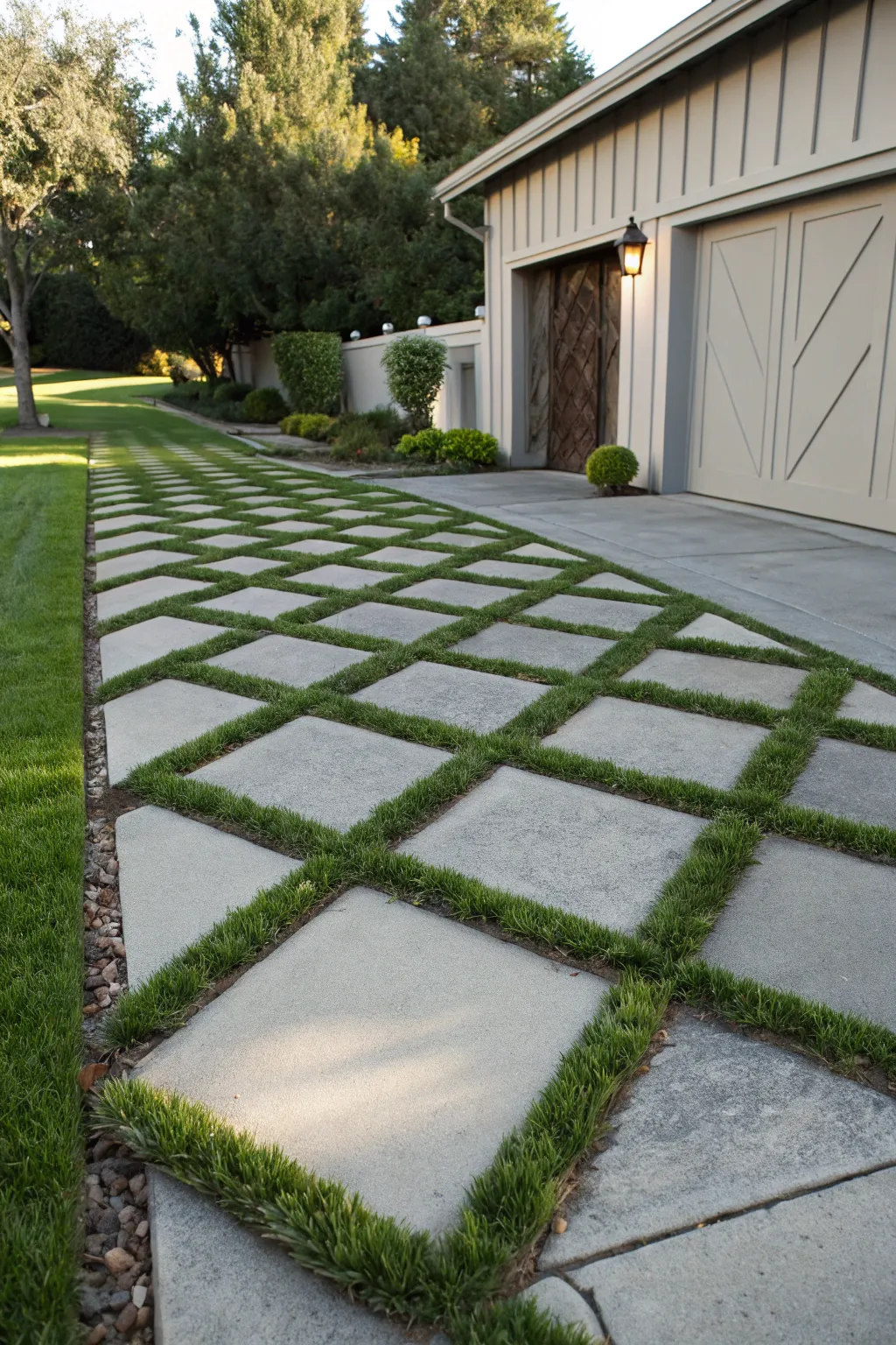 Innovative Grass Driveway Designs for Modern Curb Appeal