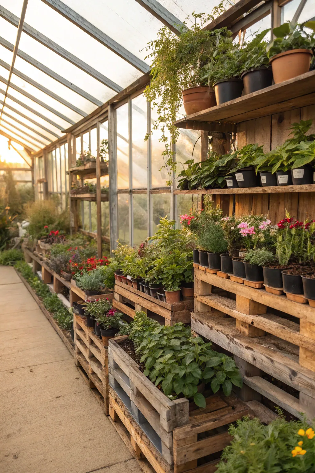 Innovative Ideas for Greenhouse Shelving
