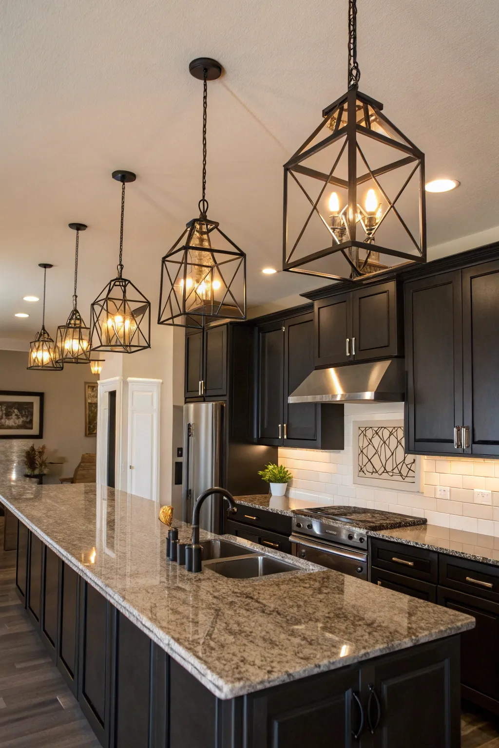 Sophisticated Black Lighting Options for Kitchens
