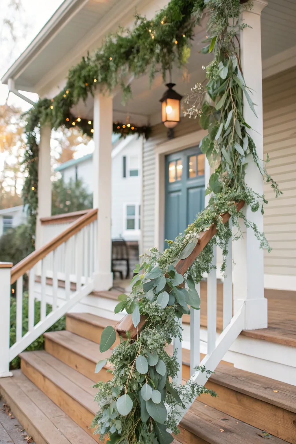 Stunning Porch Garland Design Inspiration
