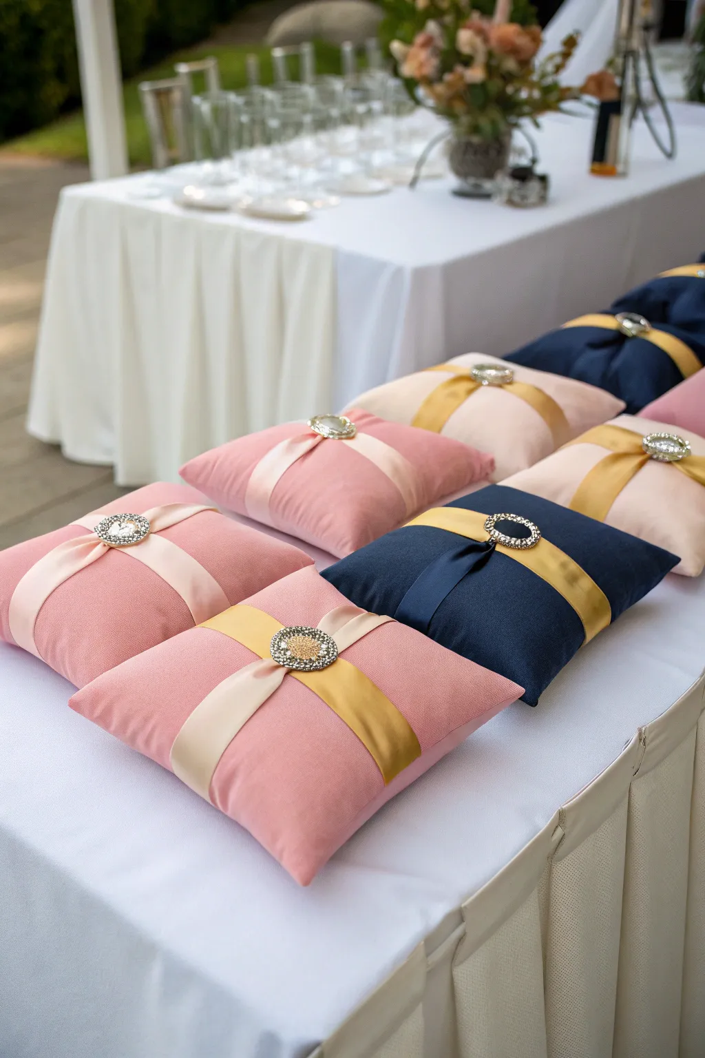 Stylish Ring Pillow Designs for Weddings