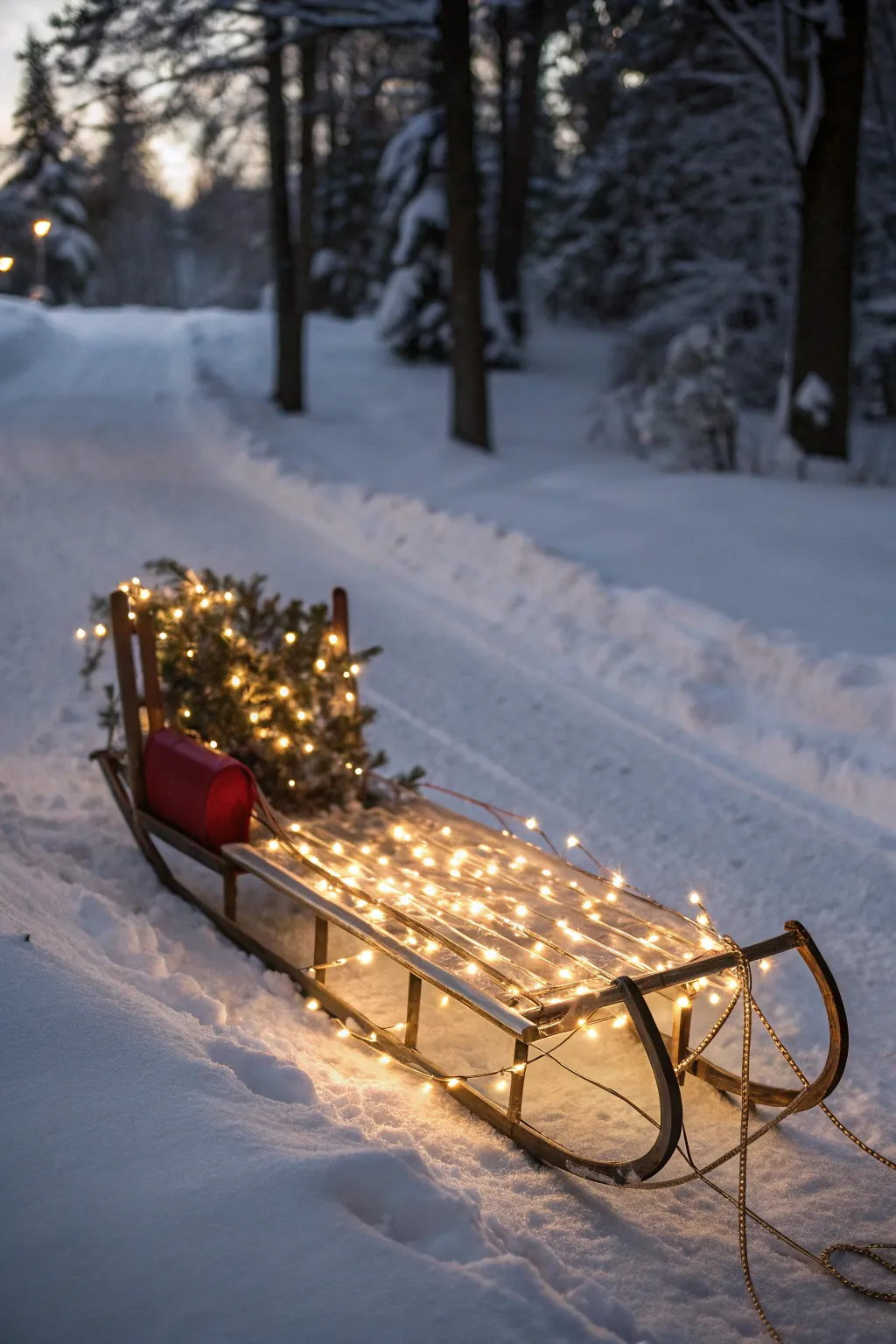 Festive Sled Decor Inspiration for Christmas